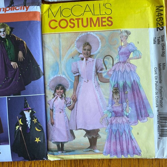 Simplicity Costume Pattern 2499 2513 2502 McCalls M4622 Bo Peep L XL UNCUT Lotx4 - Picture 4 of 12